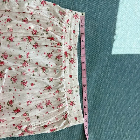 Joie Pajama Set Cropped Top 100% Organic Cotton - Picture 12 of 15